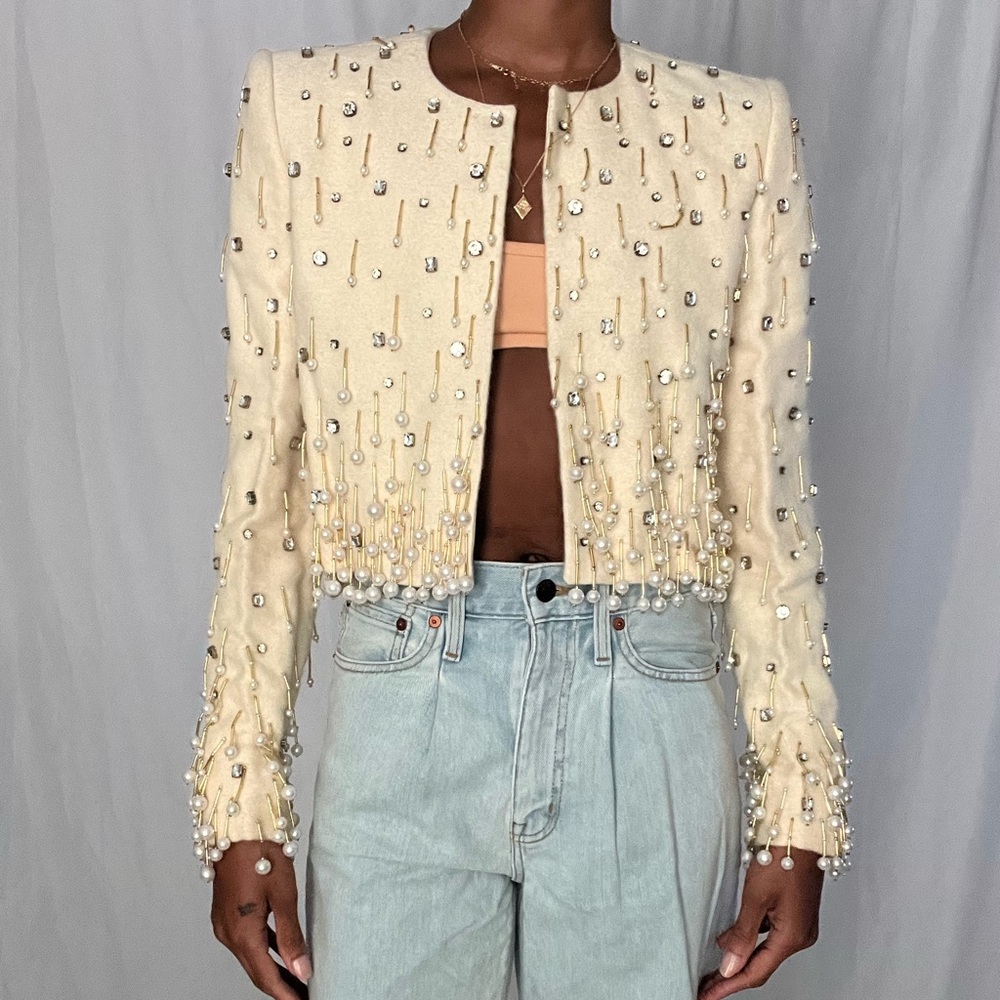Hand made beaded top